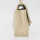 CHANEL Matelasse 25 Pla Chain Shoulder Bag Lamb Skin Ivory CC Auth YKZ833A-5