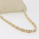 CHANEL Matelasse 25 Pla Chain Shoulder Bag Lamb Skin Ivory CC Auth YKZ833A-8