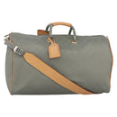 LOUIS VUITTON Titanium Keepall Bandouliere 50 Bag Gray M43886 LV Auth YKZ839SM-1