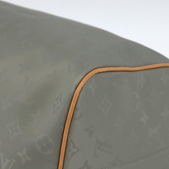LOUIS VUITTON Titanium Keepall Bandouliere 50 Bag Gray M43886 LV Auth YKZ839SM