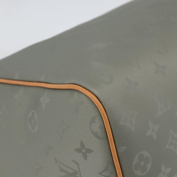 LOUIS VUITTON Titanium Keepall Bandouliere 50 Bag Gray M43886 LV Auth YKZ839SM