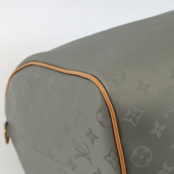 LOUIS VUITTON Titanium Keepall Bandouliere 50 Bag Gray M43886 LV Auth YKZ839SM