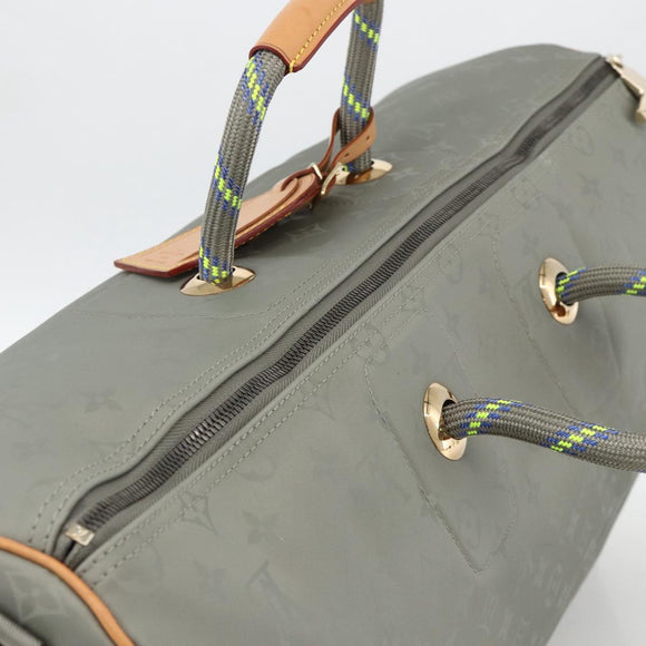 LOUIS VUITTON Titanium Keepall Bandouliere 50 Bag Gray M43886 LV Auth YKZ839SM