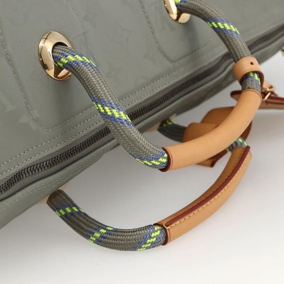 LOUIS VUITTON Titanium Keepall Bandouliere 50 Bag Gray M43886 LV Auth YKZ839SM