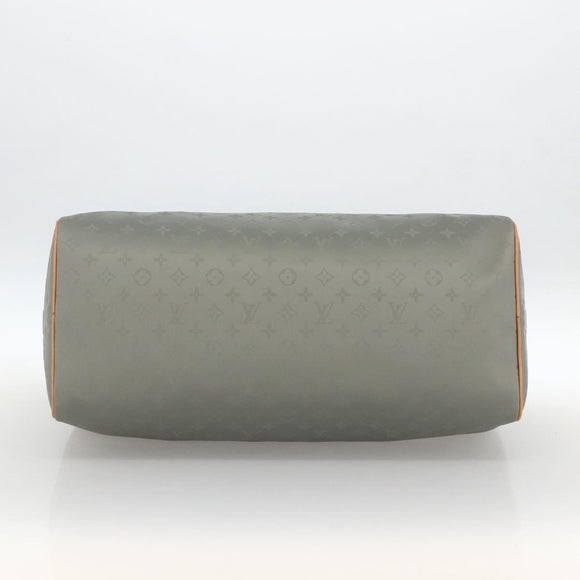 LOUIS VUITTON Titanium Keepall Bandouliere 50 Bag Gray M43886 LV Auth YKZ839SM