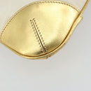 PRADA Chain Shoulder Bag Nylon White Gold Auth YKZ849A-16