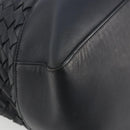 BOTTEGA VENETA INTRECCIATO Tote Bag Leather Black Auth YKZ864A-16