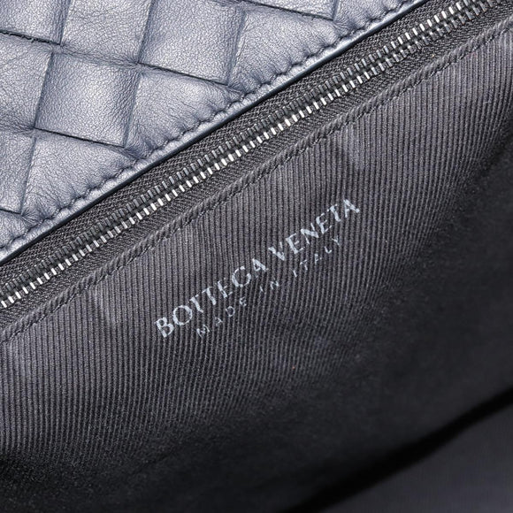 BOTTEGA VENETA INTRECCIATO Tote Bag Leather Black Auth YKZ864A
