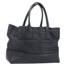 BOTTEGA VENETA INTRECCIATO Tote Bag Leather Black Auth YKZ864A-1