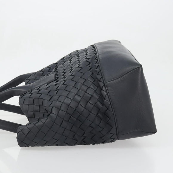 BOTTEGA VENETA INTRECCIATO Tote Bag Leather Black Auth YKZ864A