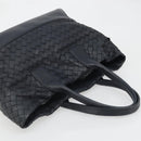 BOTTEGA VENETA INTRECCIATO Tote Bag Leather Black Auth YKZ864A-6