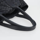 BOTTEGA VENETA INTRECCIATO Tote Bag Leather Black Auth YKZ864A-7