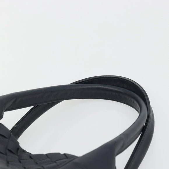 BOTTEGA VENETA INTRECCIATO Tote Bag Leather Black Auth YKZ864A