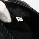 PRADA Boston Bag Nylon Black Gold Auth YKZ869-23