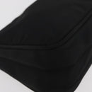 PRADA Accessory Pouch Nylon Black Silver Auth YKZ871A-9