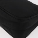 PRADA Accessory Pouch Nylon Black Silver Auth YKZ871A-16