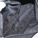 PRADA Accessory Pouch Nylon Black Silver Auth YKZ871A-11