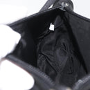 PRADA Accessory Pouch Nylon Black Silver Auth YKZ871A-19