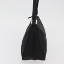 PRADA Accessory Pouch Nylon Black Silver Auth YKZ871A-3