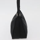 PRADA Accessory Pouch Nylon Black Silver Auth YKZ871A-4