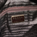 PRADA Chain Shoulder Bag Nylon Beige Gold Auth YKZ873-17