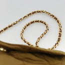 PRADA Chain Shoulder Bag Nylon Beige Gold Auth YKZ873-8