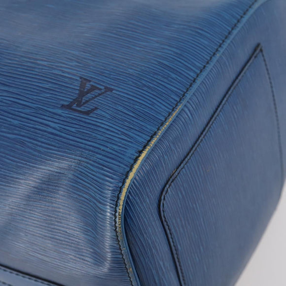 LOUIS VUITTON Epi Keepall 45 Boston Bag Blue M42975 LV Auth YKZ880A