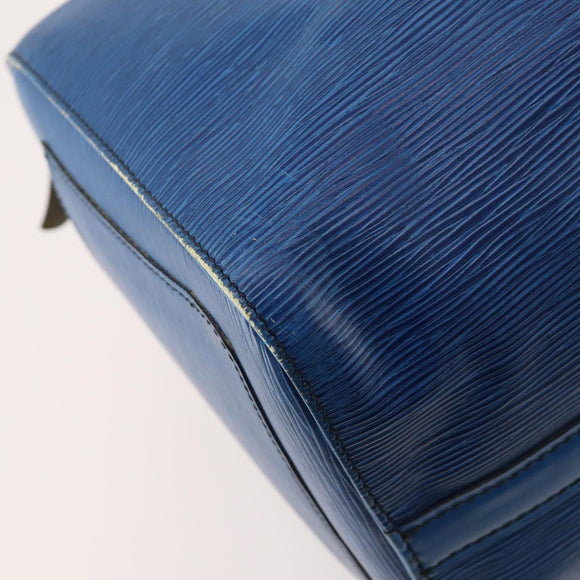 LOUIS VUITTON Epi Keepall 45 Boston Bag Blue M42975 LV Auth YKZ880A