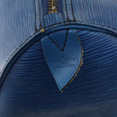 LOUIS VUITTON Epi Keepall 45 Boston Bag Blue M42975 LV Auth YKZ880A-18