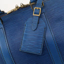 LOUIS VUITTON Epi Keepall 45 Boston Bag Blue M42975 LV Auth YKZ880A-19