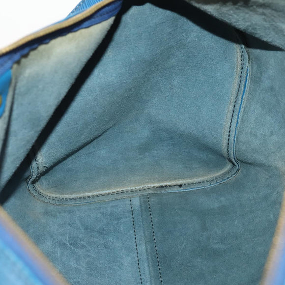 LOUIS VUITTON Epi Keepall 45 Boston Bag Blue M42975 LV Auth YKZ880A