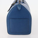 LOUIS VUITTON Epi Keepall 45 Boston Bag Blue M42975 LV Auth YKZ880A-3