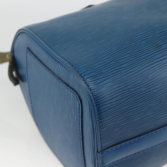 LOUIS VUITTON Epi Speedy 25 Hand Bag Toledo Blue M43015 LV Auth YKZ881A