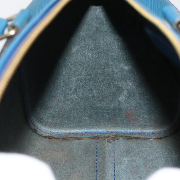 LOUIS VUITTON Epi Speedy 25 Hand Bag Toledo Blue M43015 LV Auth YKZ881A
