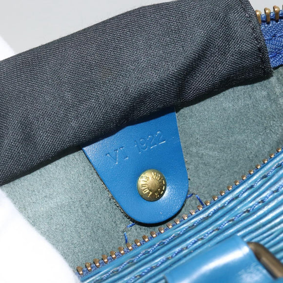 LOUIS VUITTON Epi Speedy 25 Hand Bag Toledo Blue M43015 LV Auth YKZ881A
