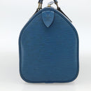 LOUIS VUITTON Epi Speedy 25 Hand Bag Toledo Blue M43015 LV Auth YKZ881A-3