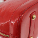 LOUIS VUITTON Vernis Alma PM Hand Bag Rouge Grunadine M91693 LV Auth YKZ887-9