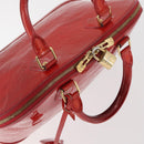 LOUIS VUITTON Vernis Alma PM Hand Bag Rouge Grunadine M91693 LV Auth YKZ887-6