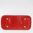 LOUIS VUITTON Vernis Alma PM Hand Bag Rouge Grunadine M91693 LV Auth YKZ887-5