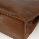 LOUIS VUITTON Monogram Vernis Reade MM Hand Bag Bronze M91143 LV Auth YKZ889-9