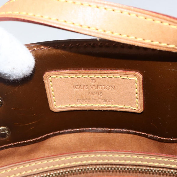 LOUIS VUITTON Monogram Vernis Reade MM Hand Bag Bronze M91143 LV Auth YKZ889