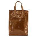 LOUIS VUITTON Monogram Vernis Reade MM Hand Bag Bronze M91143 LV Auth YKZ889-13