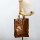 LOUIS VUITTON Monogram Vernis Reade MM Hand Bag Bronze M91143 LV Auth YKZ889-21