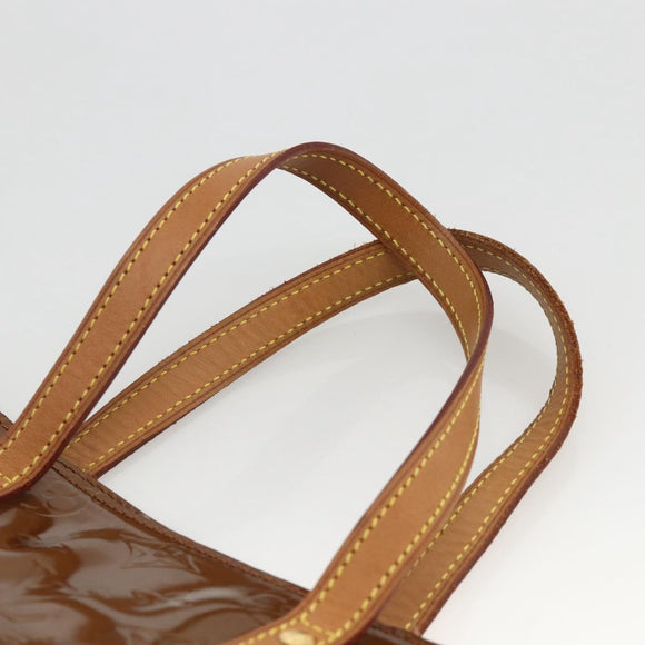 LOUIS VUITTON Monogram Vernis Reade MM Hand Bag Bronze M91143 LV Auth YKZ889
