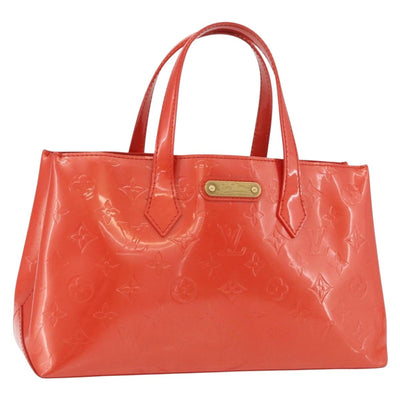LOUIS VUITTON Monogram Vernis Wilshire PM Bag Orenge Sunset M93644 Auth YKZ891A