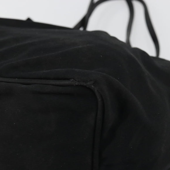 FENDI Tote Bag Nylon Black Silver Auth YKZ893