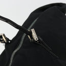 FENDI Tote Bag Nylon Black Silver Auth YKZ893-10