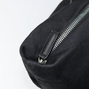 FENDI Tote Bag Nylon Black Silver Auth YKZ893-17