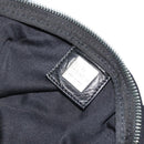 FENDI Tote Bag Nylon Black Silver Auth YKZ893-18