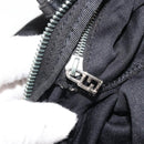 FENDI Tote Bag Nylon Black Silver Auth YKZ893-21